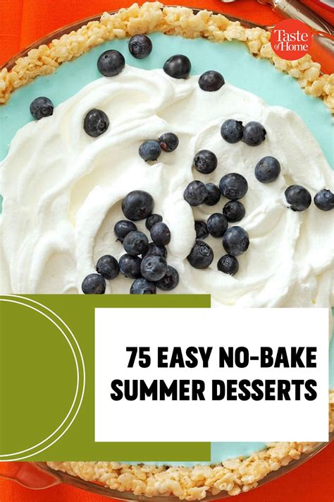 75 Easy No Bake Summer Desserts Summer Desserts Desserts No Bake Summer Desserts