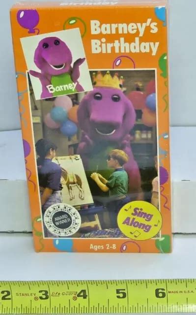 Barneys Birthday Vhs Barney And Friends Home Video Sing Along 99011
