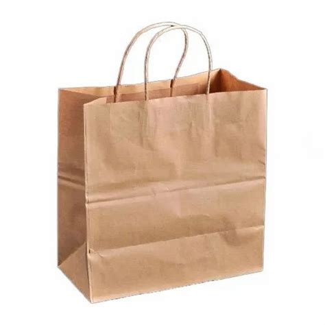 Brown Eco Friendly Kraft Paper Bag For Shopping Capacity 2kg At Rs 7