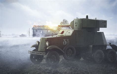 Wallpaper Armored Car The Red Army Soviet Medium Armored Car The