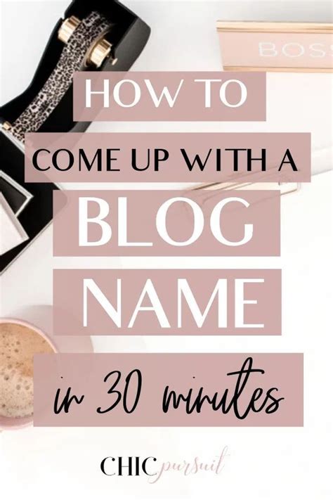 There's also another, much more important reason why writing a tagline should be done immediately after deciding your blog admittedly, it may take some trial and error before you come up with a… How To Come Up With A Blog Name In 30 min or Less (With ...