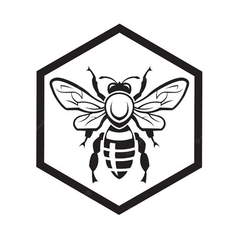 Premium Vector Bee And Honeycomb