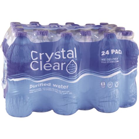 Crystal Clear Water 5 Ltr 24 Pk Crystal Clear Bottled Water
