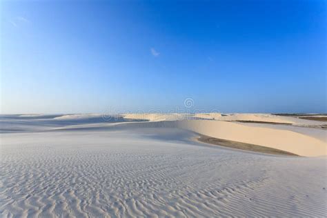White Sand Dunes Panorama From Lencois Maranhenses National Park