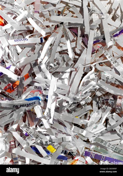 Shredded Paper High Resolution Stock Photography And Images Alamy