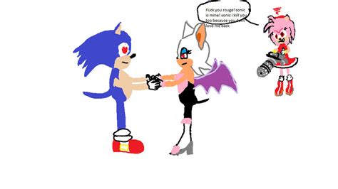 Amy Vs Sonic And Rouge By Darksoniclord2002 On Deviantart
