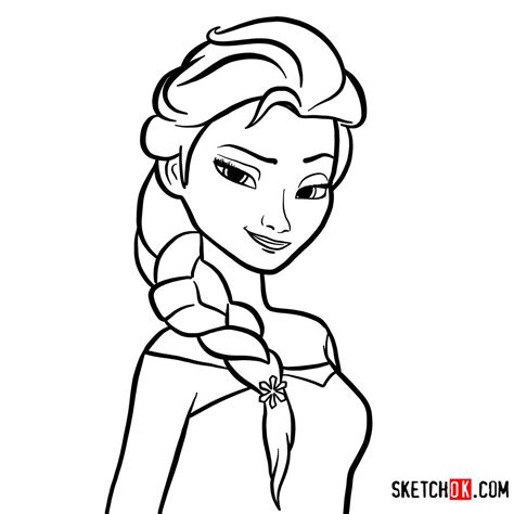How To Draw Princess Elsa Frozen Sketchok Easy Drawing Guides The Best Porn Website