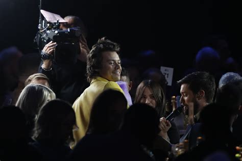 Harry Styles Yellow Marc Jacobs Suit At The Brit Awards 2020 Popsugar