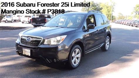 2016 Subaru Forester 25i Limited Mangino Stock P3818 Subaru Forester Subaru Buick Gmc