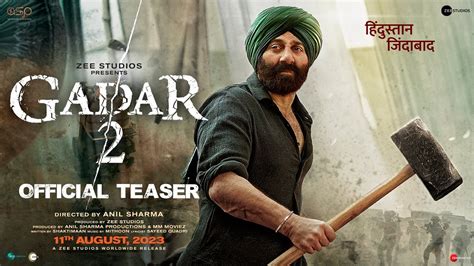 Gadar 2 The Katha Continues Movie 2023 Cast Release Date Trailer
