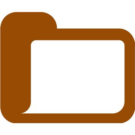 Brown Folder 8 Icon Free Brown Folder Icons