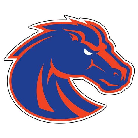The broncos logo is one of the mountain west conference logos and is an example of the sports industry logo from united states. BSU BOISE STATE Broncos Super Size Logo Decals | eBay