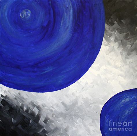 Blue Circles Painting By Cassandra Lemon Fine Art America