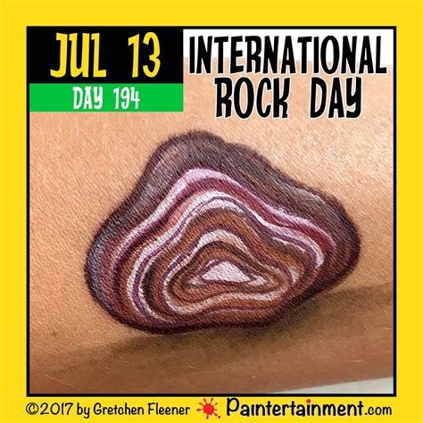 Celebrate Day 194 “international Rock Day” Paintertainment
