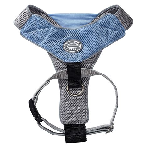 Doggles Blue And Gray V Mesh Harness