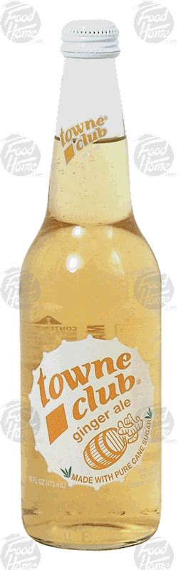 Towne Club Ginger Ale 12 Pack 16 Oz Glass Bottles 16 Ounce Glass 12