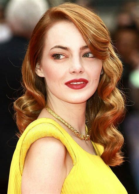 Emma Stone Old Hollywood Glam Hairstyle Hollywood Hair Old