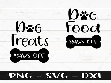 Dog Food And Treat Svg Digital Download Commercial Use Svg Etsy Uk