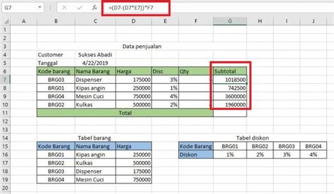 Rumus Vlookup Excel Contoh Cara Menggunakan Fungsi Vlookup Excel
