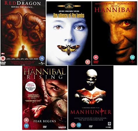 The Hannibal Lecter DVD Movie Collection Red Dragon The Silence Of