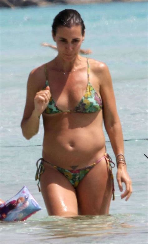Flavia Pennetta In Bikini On The Beach In Formentera Gotceleb