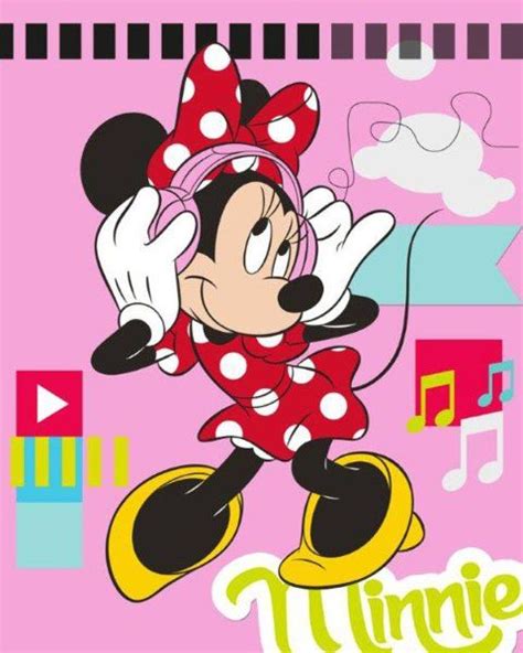 Minnie Grooving To Her Favorite Music From Her Music Headphones