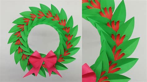 Diy Paper Wreath For Christmas Decorations How To Make Christmas