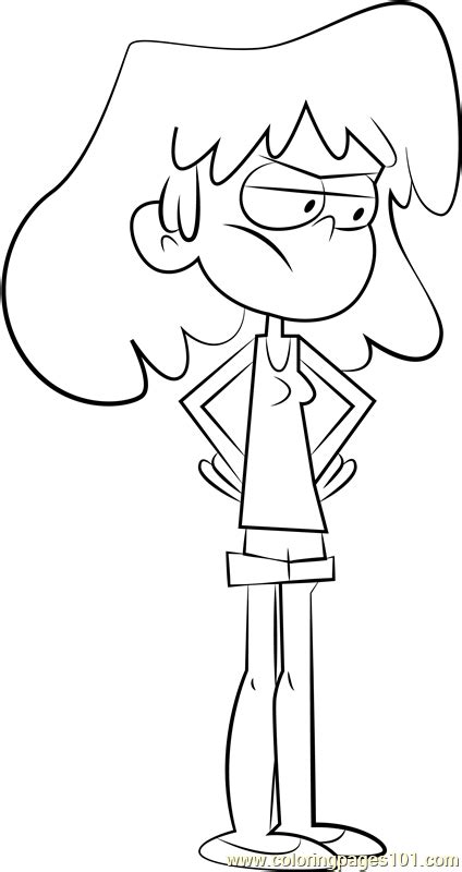 Lori Loud Coloring Page Free The Loud House Coloring Pages