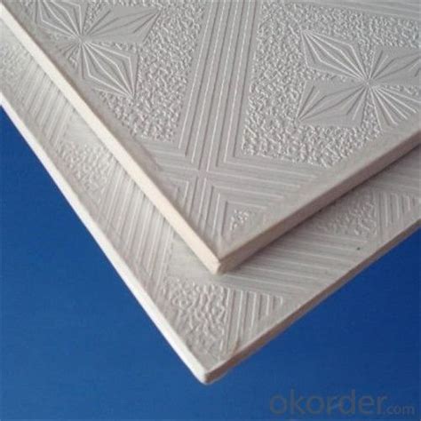 Ceiling t bar grid with good price and quality. High Quality PVC Facing Gypsum Ceiling Tiles real-time ...
