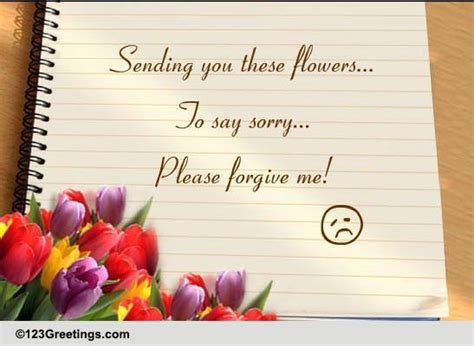 We use cookies to improve your shopping experience. Flowers Are Saying Sorry! Free Sorry eCards, Greeting ...
