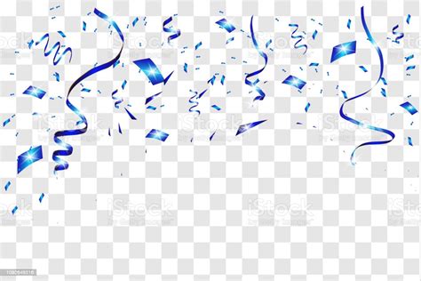 Blue Confetti Background Stock Illustration Download Image Now Istock