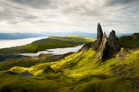 Desktop Wallpapers Scotland Old Man Of Storr Morning Cliff Nature