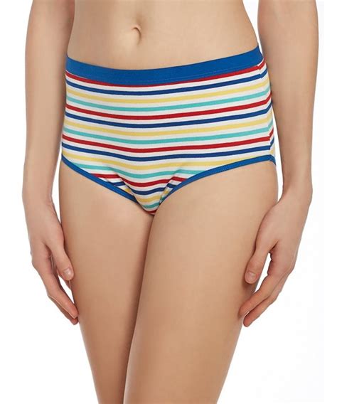 Women S Panty Briefs 3 Pack Striped Soft Cotton Panties Colorful Stripes C617ydrztsa