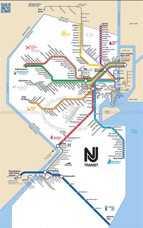 New York city train map 03159