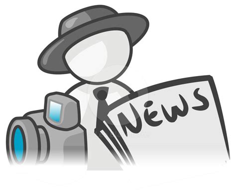Illustration Of News Reporter Clipart Panda Free Clipart Images