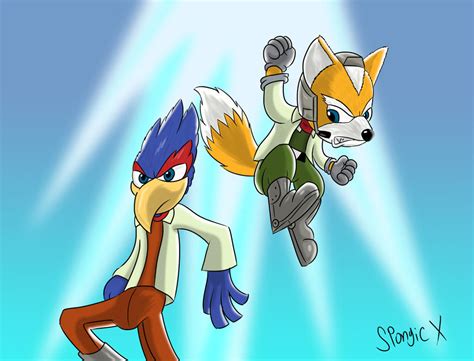 Fox And Falco By Spongicx On Deviantart