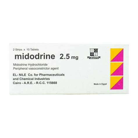 midodrine 2 5 mg 20 tablets تداوي مصر