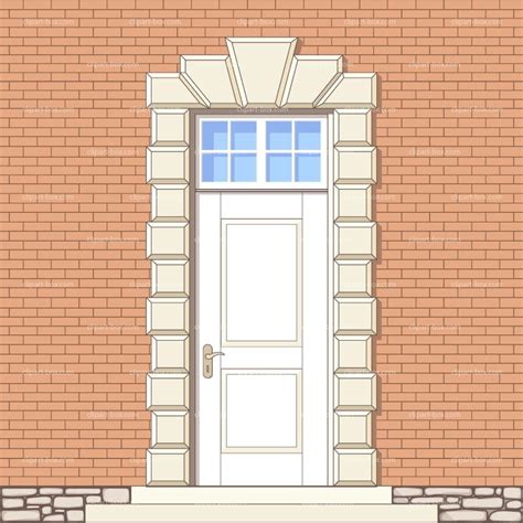 Cartoon Front Door Best Glass Door Illustrations Royalty Free Vector