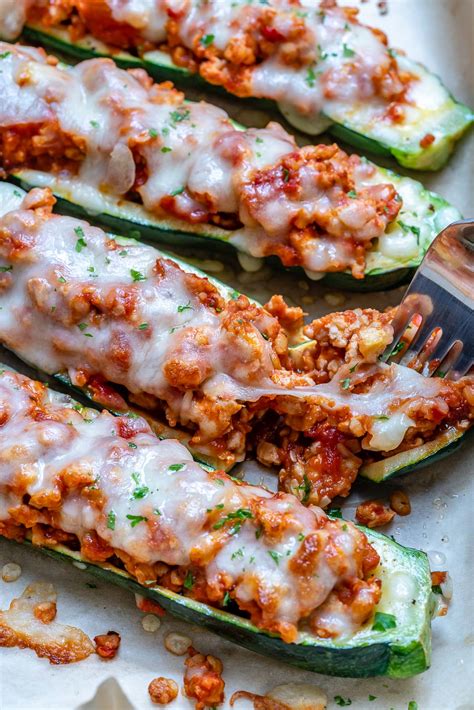 This recipe is a wonderful way to get your kids to eat their veggies. Italian Stuffed Zucchini Boats for the BEST Summer Mealtime! | Clean Food Crush