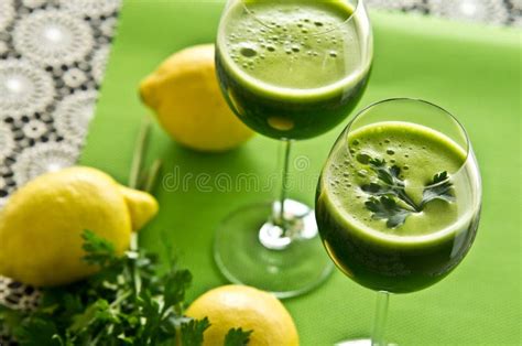 Parsley Vegetable Drink Stock Photo Image Of Herbal 55558054