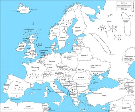 Printable Map Of Europe 1939 Unique Labeled Map Europe Printable Map