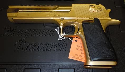 Magnum Research Mk Xix 24k Gold Plated Desert E For Sale