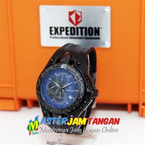jual jam tangan original expedition e 6351 m full black rubber di lapak master jam tangan