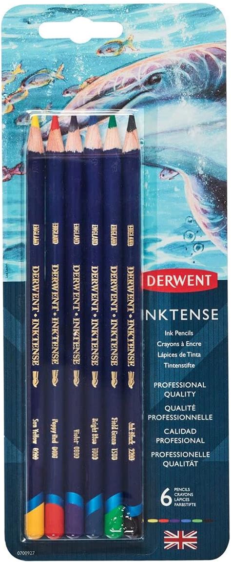 Amazon 6 Count Pack Derwent Coloured Pencils Inktense Ink