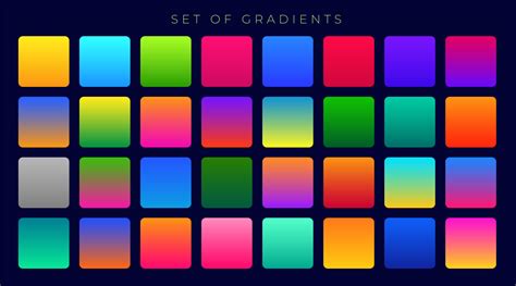 Bright Colorful Gradients Background Huge Set Download Free Vector