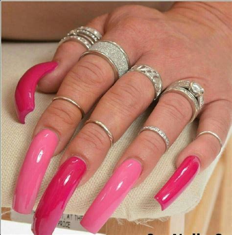 pin by jonna on kauniit kynnet long red nails curved nails 90s nails
