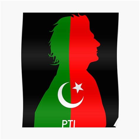 Imran Khan Pakistan Pti Flag Poster For Sale By Nevimjakaje Redbubble