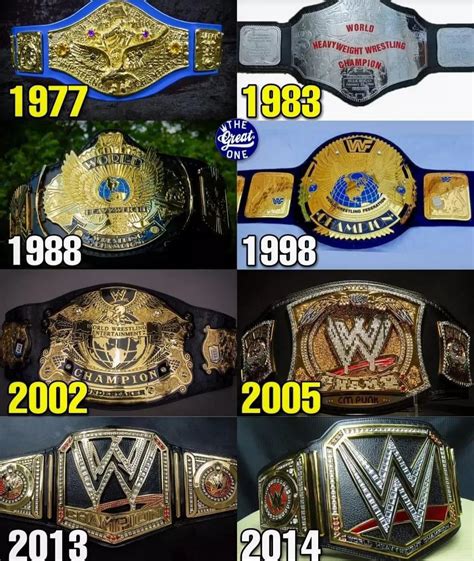 Wwe Championship Title Official Design In Last 45 Years Wwe