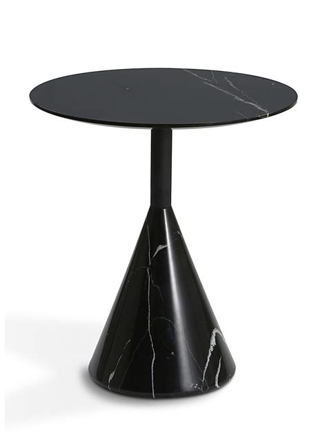 Black Marble Geometric Side Table Simons Maison Simons