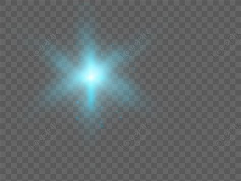 Gambar Elemen Vektor Efek Cahaya Bintang Biru Png Unduh Gratis Lovepik